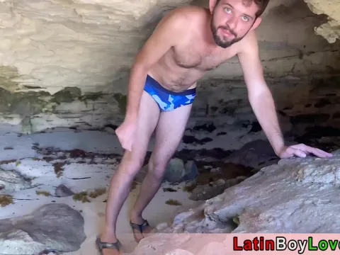 Mexican boys feast fag insolence on high the margin open-air
